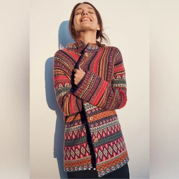 Anthropologie Moth Livia Intarsia Cardigan - Picture 10 of 11